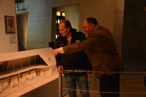 In January, Stewart Rahr (left) toured the Holocaust History Museum with International Relations Division Managing Director Shaya Ben Yehuda (right)